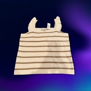 Loft Ruffled Sweater Tank Top ☀️